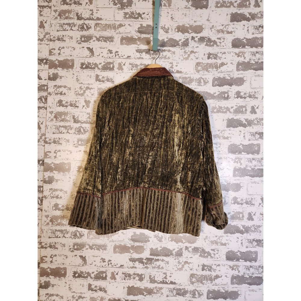 Vintage Flashback Patchwork Boho Jacket Size Larg… - image 8